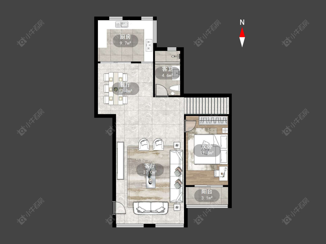 常州左邻右里在售二手房房源户型图_小牛看房