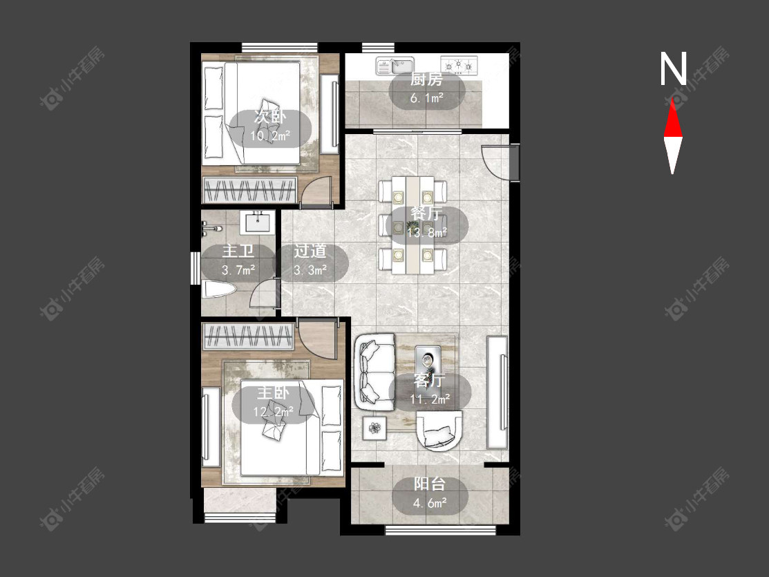 常州悦丰苑在售二手房源户型图_小牛看房