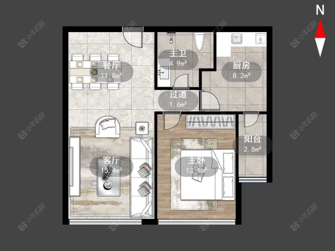 常州世家华庭在售二手房源户型图_小牛看房