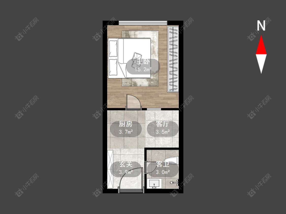 常州亚泰财富中心在售二手房源户型图_小牛看房