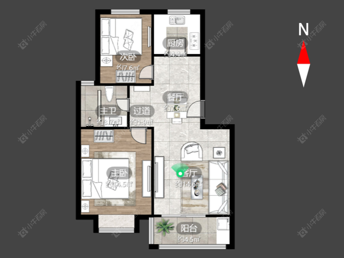 顺园八村北区房源户型图 常州顺园八村北区在售二手房源户型图_小牛看房