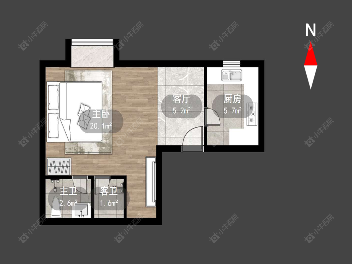 常州金百花园在售二手房源户型图_小牛看房