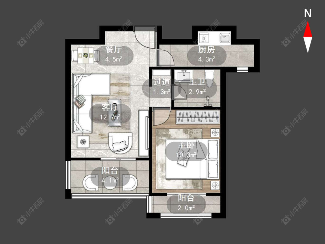 常州青枫公馆在售二手房源户型图_小牛看房