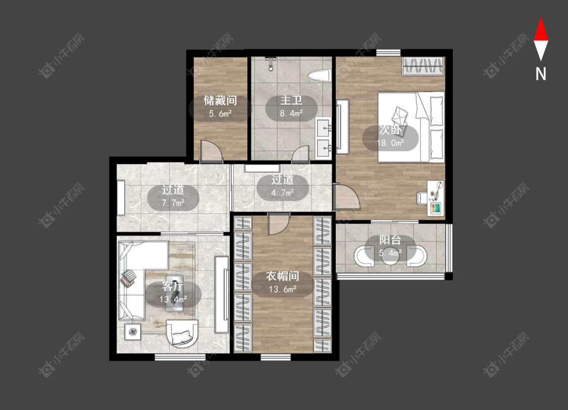 常州桃园公寓在售二手房源户型图_小牛看房