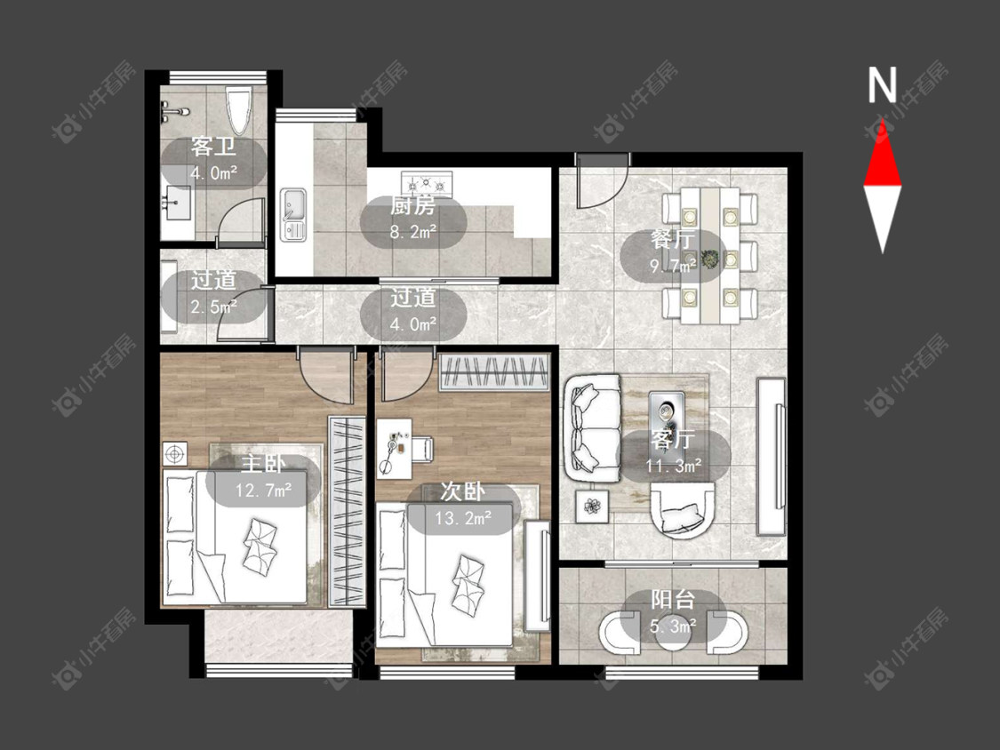 星都景苑房源户型图 常州星都景苑在售二手房源户型图_小牛看房