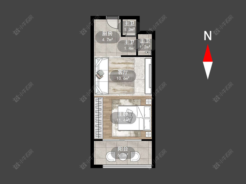 常州星河澜月湾在售二手房源户型图_小牛看房