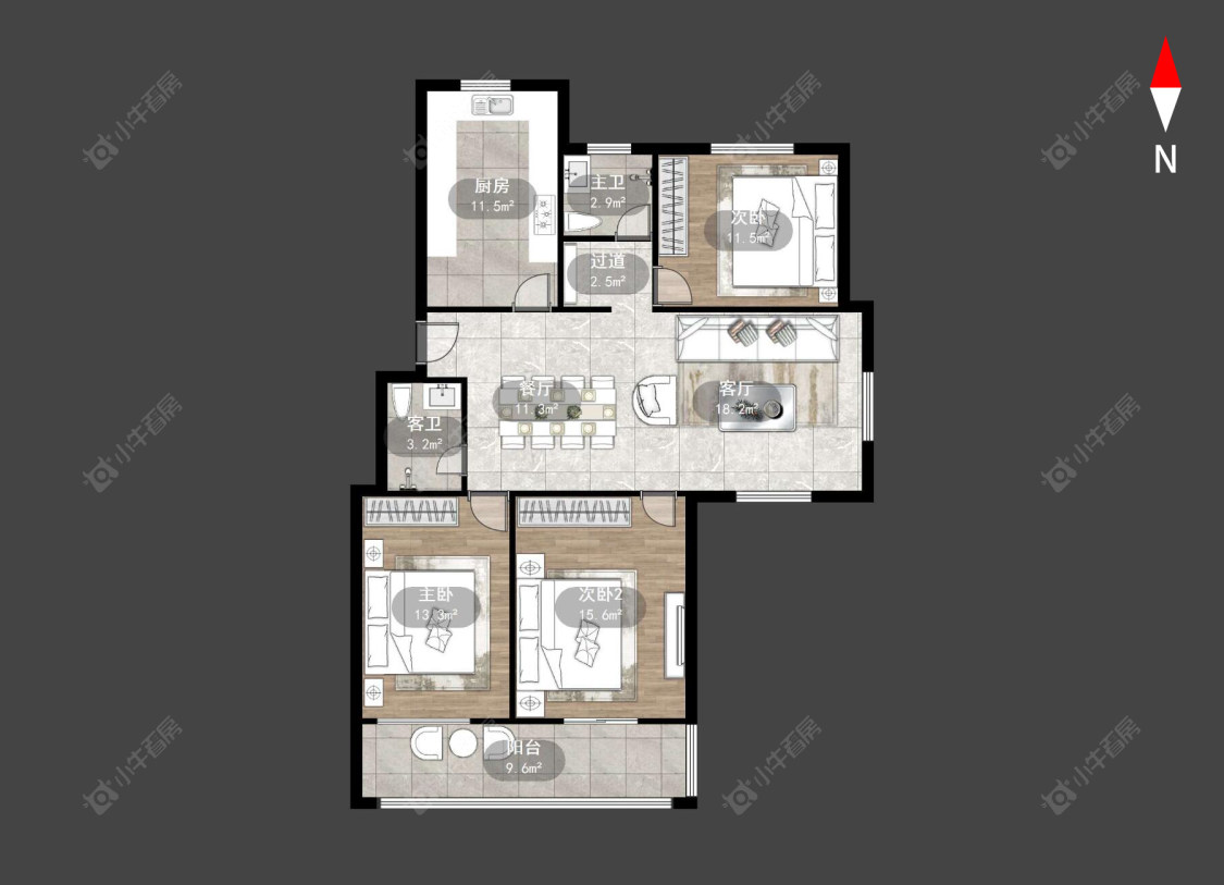 常州桃园公寓在售二手房房源户型图_小牛看房