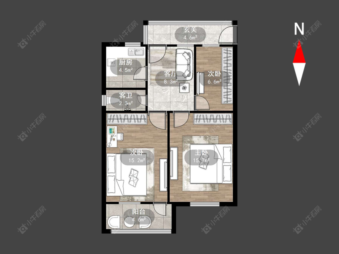 常州花园新村（钟楼）在售二手房源户型图_小牛看房
