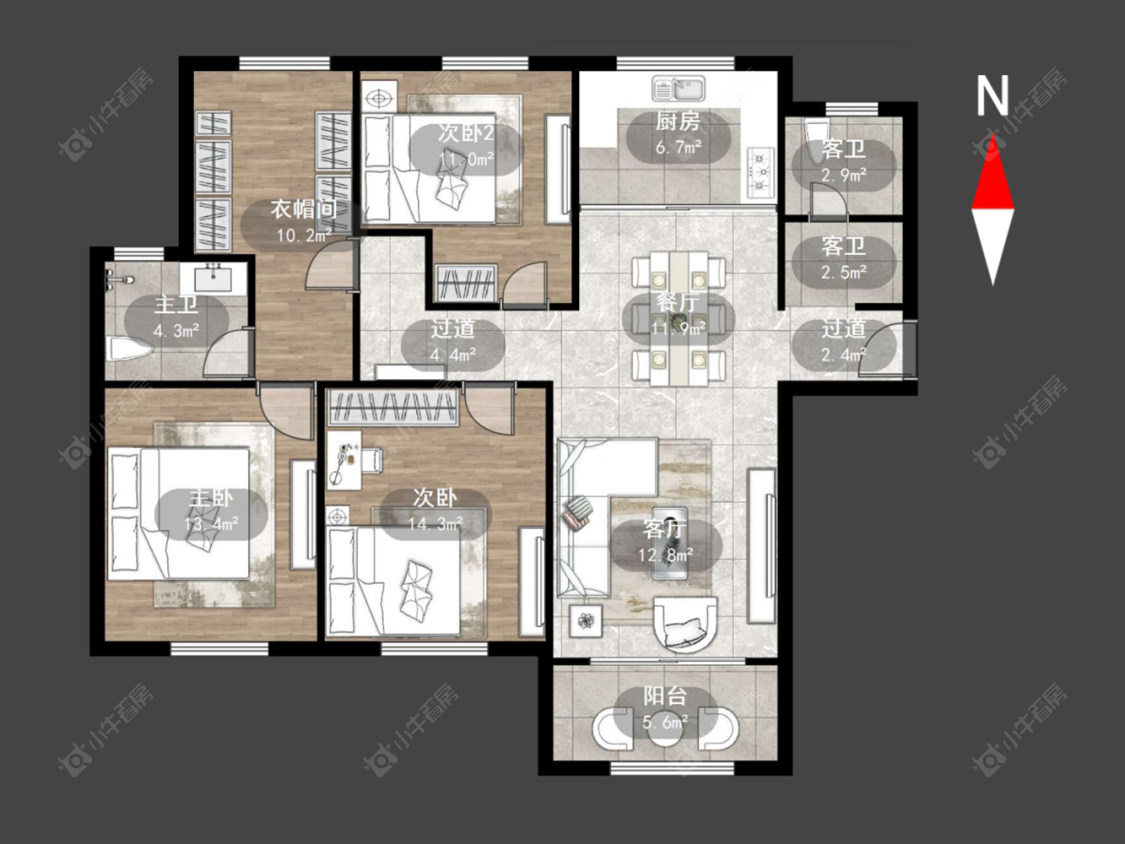 常州嘉禾尚郡在售二手房源户型图_小牛看房