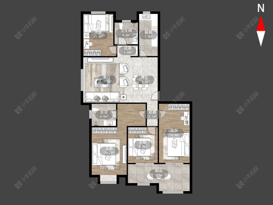 常州凯悦中心在售二手房源户型图_小牛看房