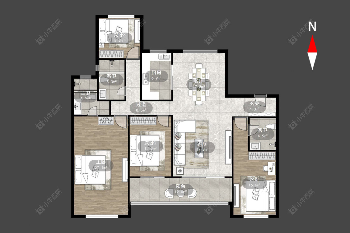 星河国际九区房源户型图 常州星河国际九区在售二手房源户型图_小牛看房