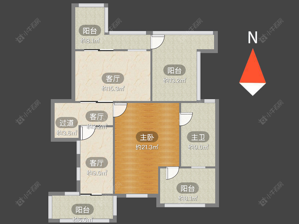 银河湾花园房源户型图 常州银河湾花园在售二手房源户型图_小牛看房