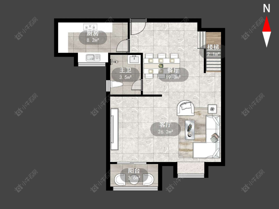 常州河景花园在售二手房源户型图_小牛看房
