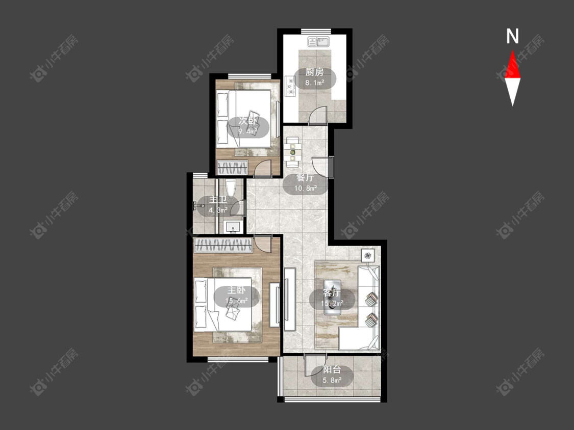 常州锦阳花苑在售二手房源户型图_小牛看房