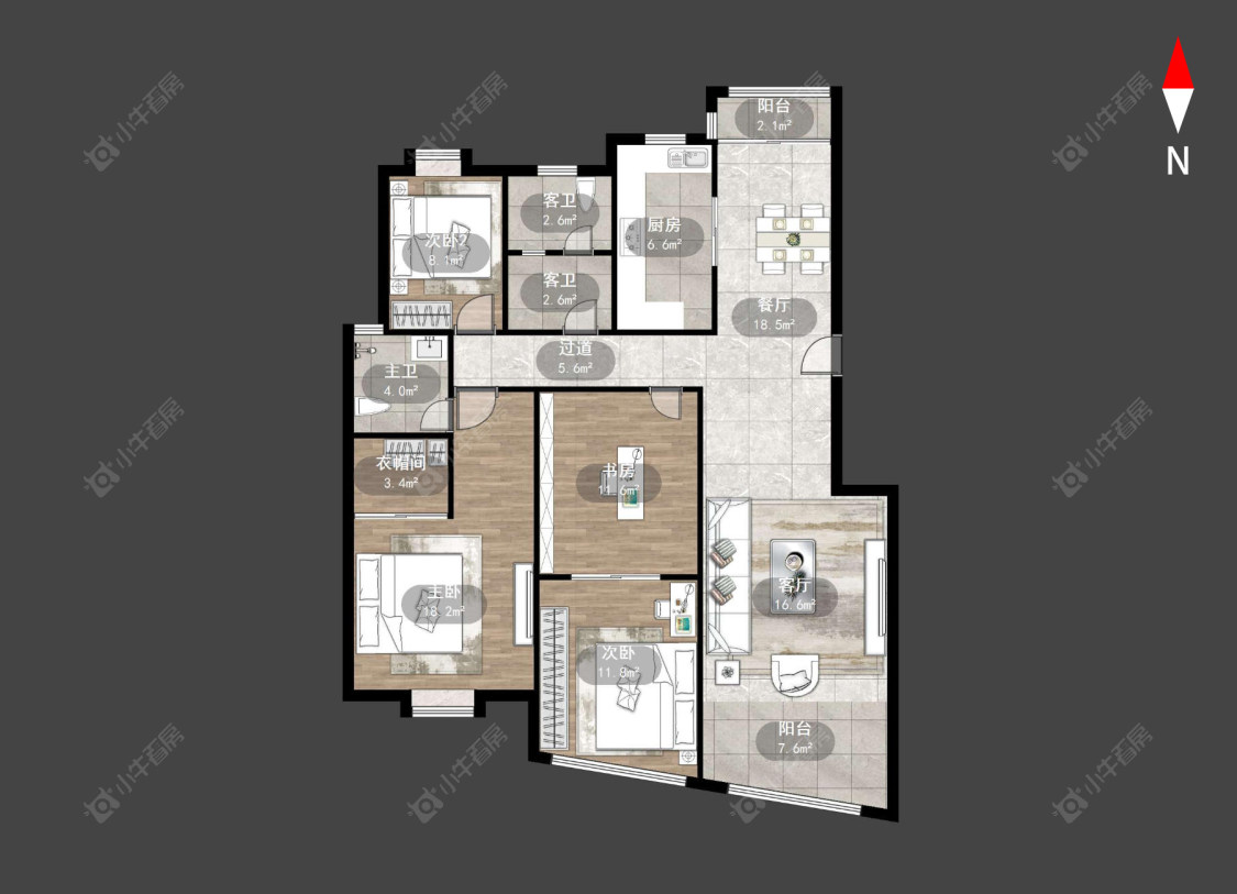 常州丽景花园在售二手房源户型图_小牛看房