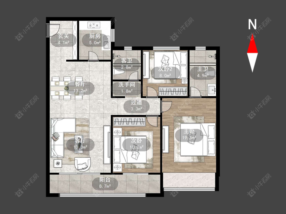 碧桂园金科光明府房源户型图 常州碧桂园金科光明府在售二手房源户型图_小牛看房