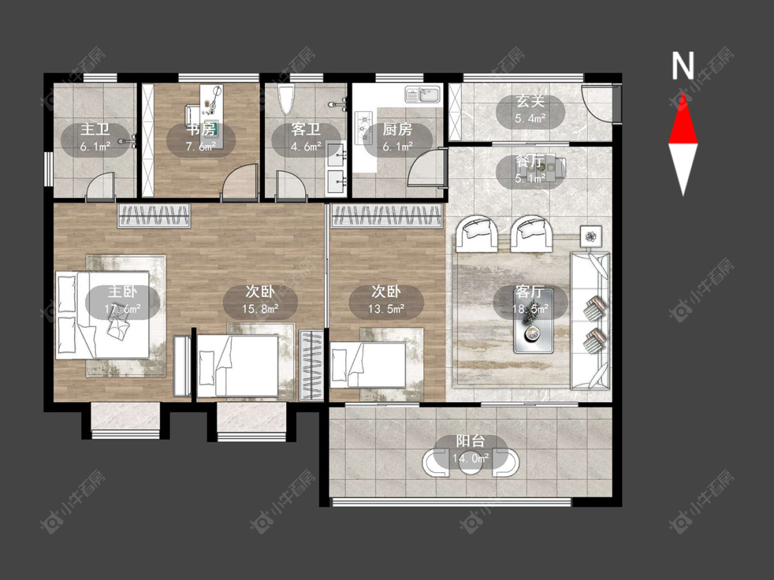 路劲城市印象房源户型图 常州路劲城市印象在售二手房源户型图_小牛看房