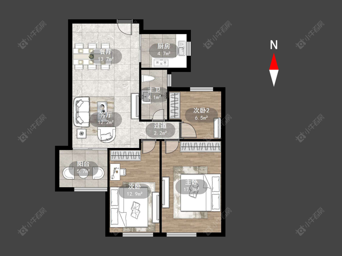 常州绿都万和城五区在售二手房源户型图_小牛看房