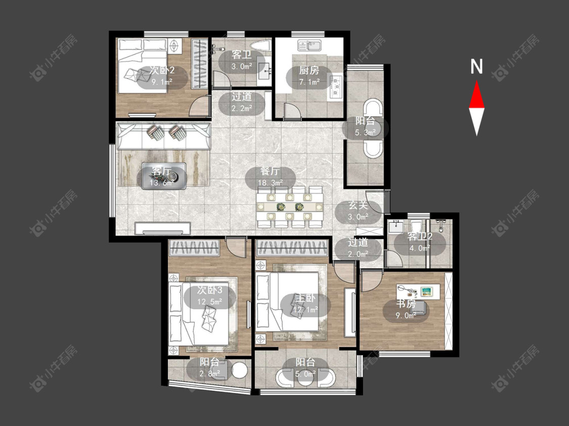 常州锦绣东苑在售二手房源户型图_小牛看房