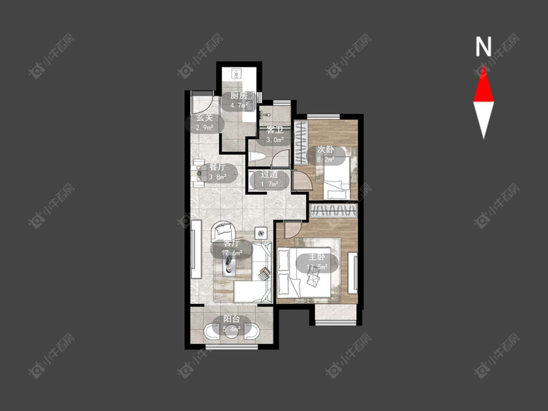 龙湖香醍时光房源户型图 常州龙湖香醍时光在售二手房源户型图_小牛看房