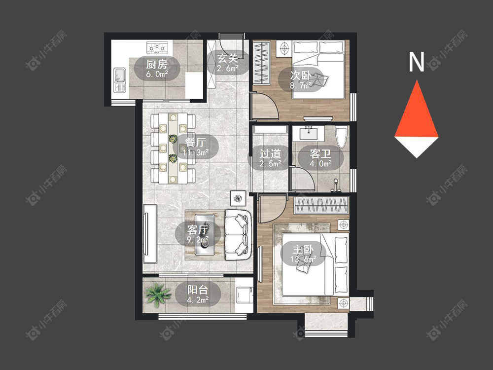 常州泰盈八千里在售二手房源户型图_小牛看房