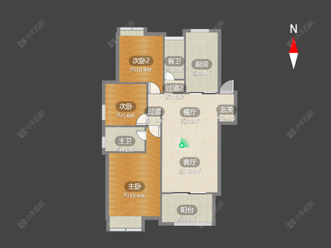 常州梧桐香郡一期在售二手房源户型图_小牛看房