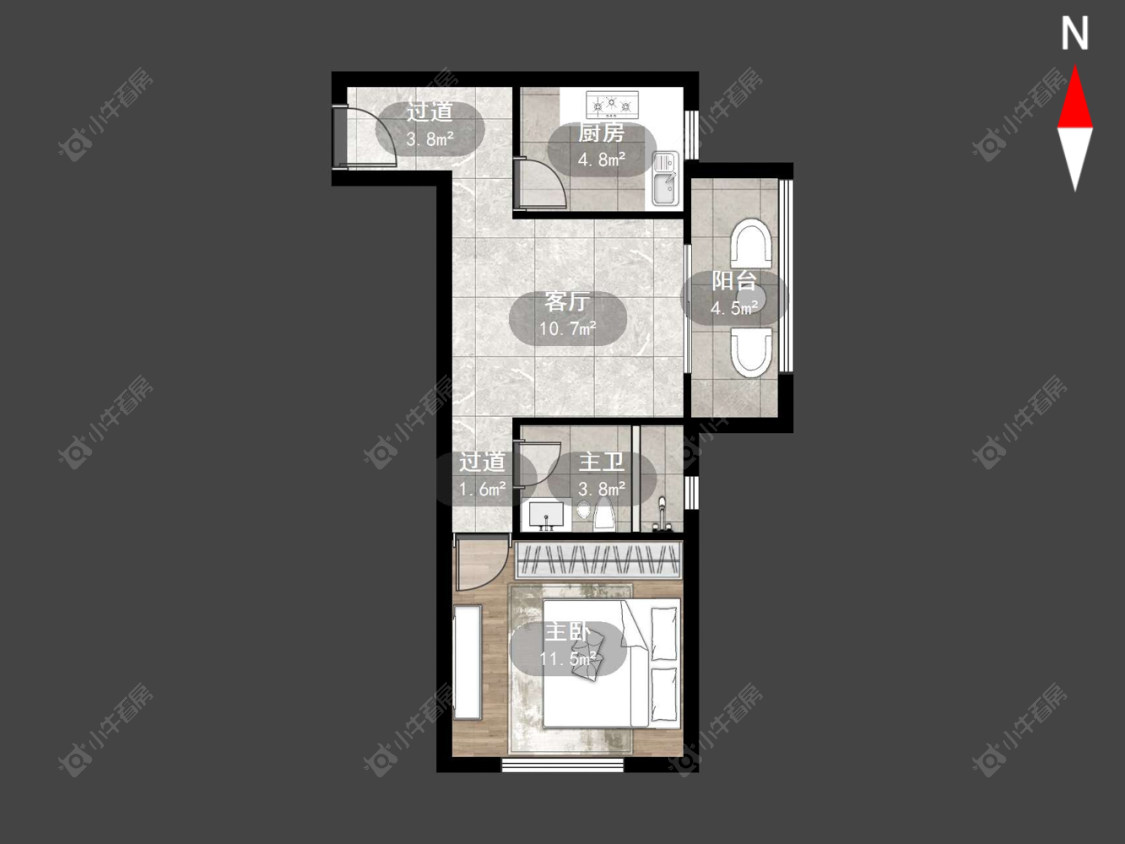 常州锦江丽都花园北区在售二手房房源户型图_小牛看房
