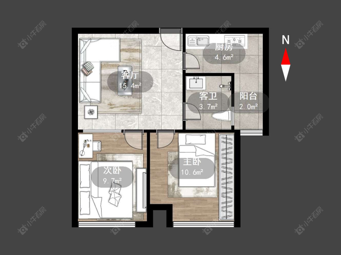 青山湾北区房源户型图 常州青山湾北区在售二手房源户型图_小牛看房