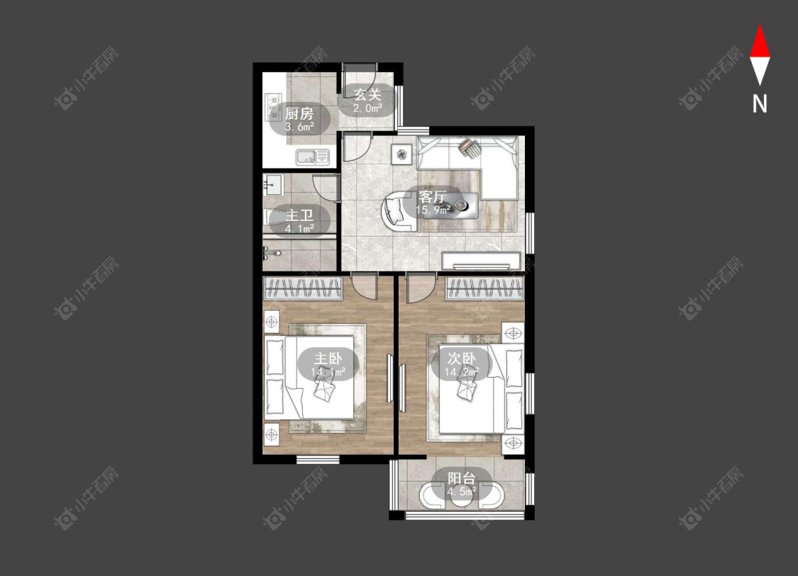 常州桃园新村在售二手房源户型图_小牛看房