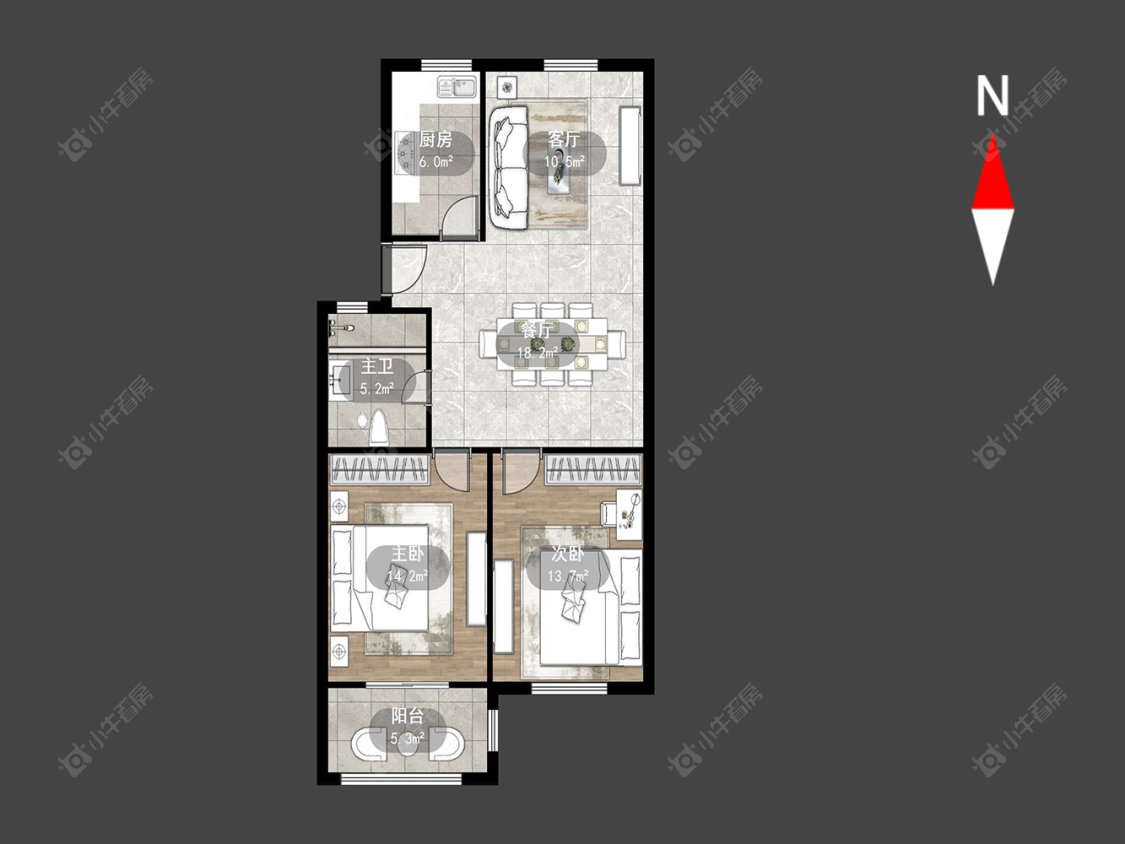 常州泰山二村在售二手房源户型图_小牛看房