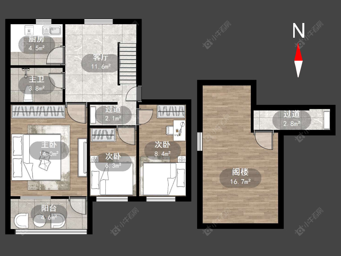 丽华二村房源户型图 常州丽华二村在售二手房源户型图_小牛看房
