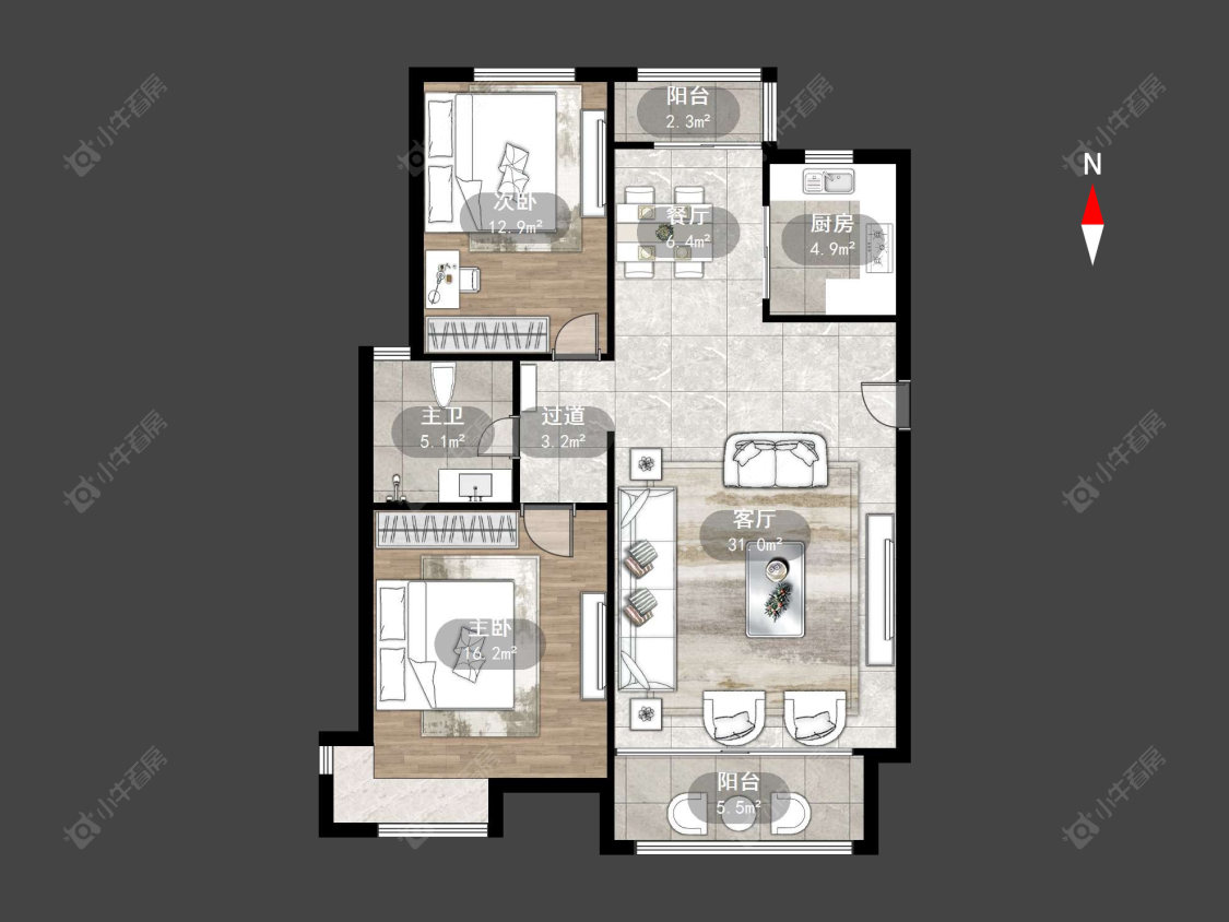 常州凤凰城在售二手房源户型图_小牛看房