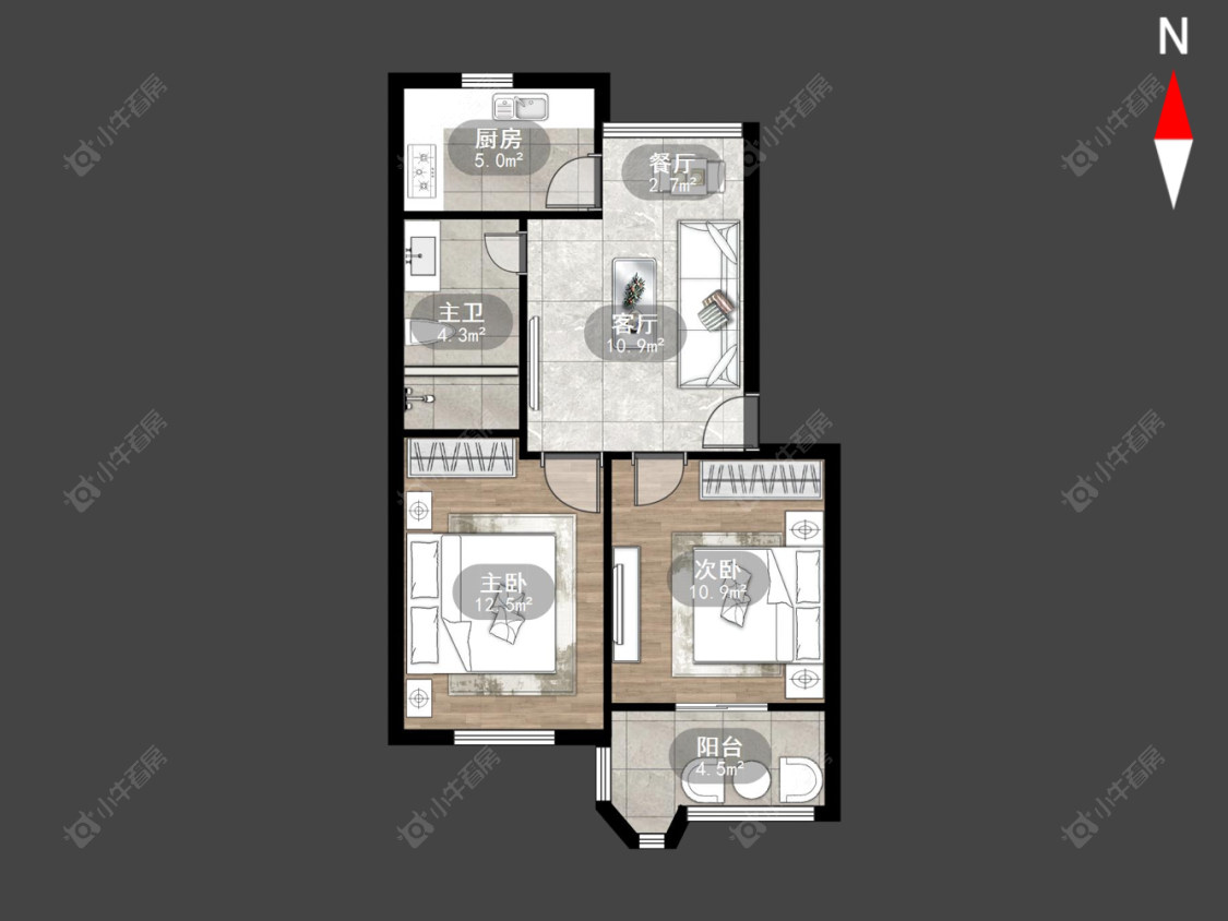 浦南新村房源户型图 常州浦南新村在售二手房源户型图_小牛看房