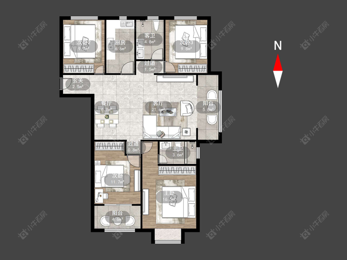 常州大名城西区在售二手房源户型图_小牛看房