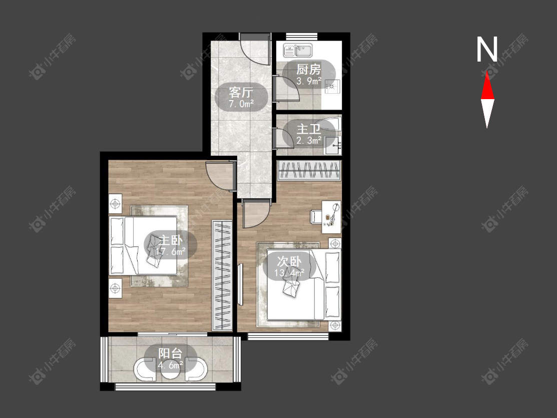 常州清凉新村在售二手房源户型图_小牛看房