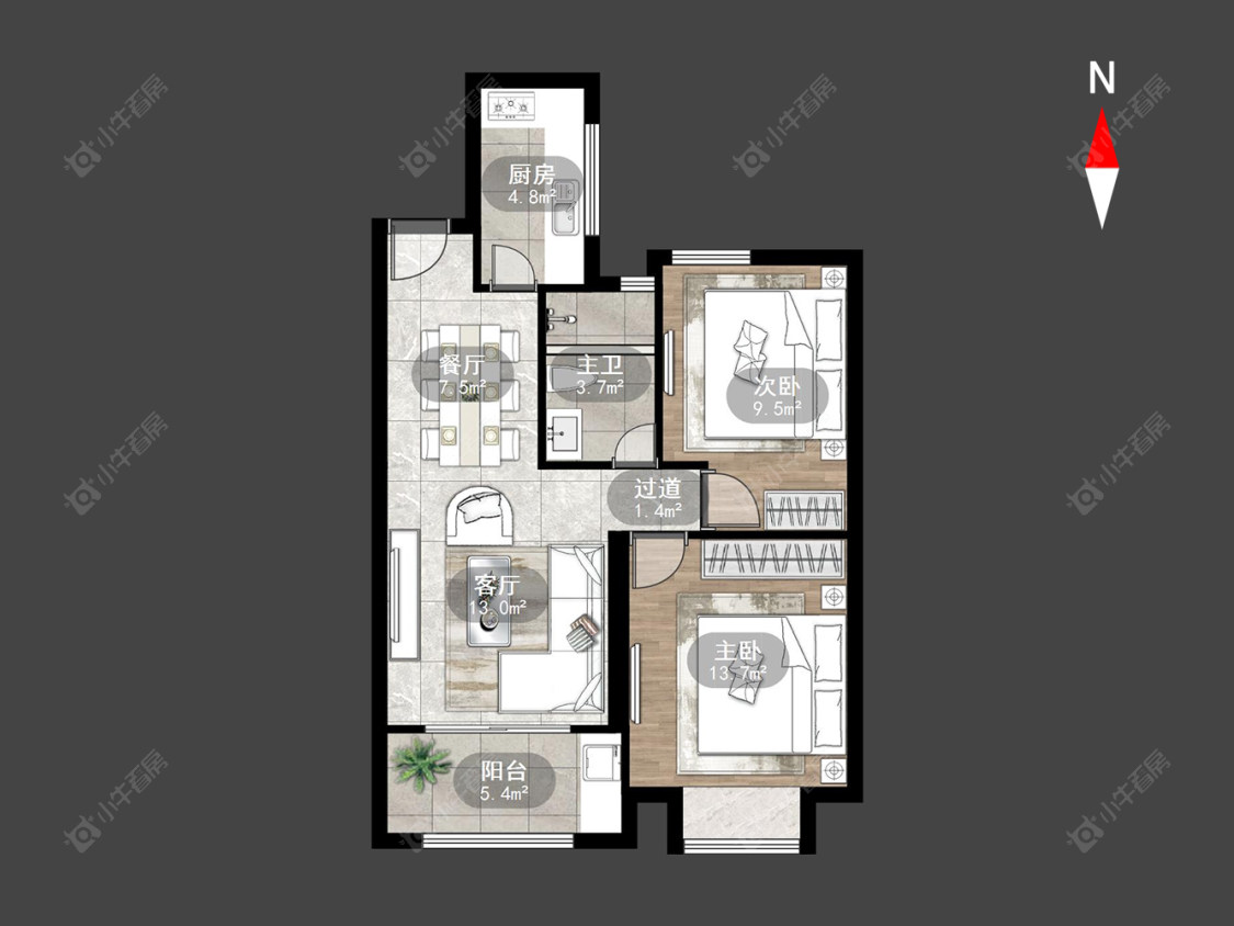 尚德花园房源户型图 常州尚德花园在售二手房源户型图_小牛看房