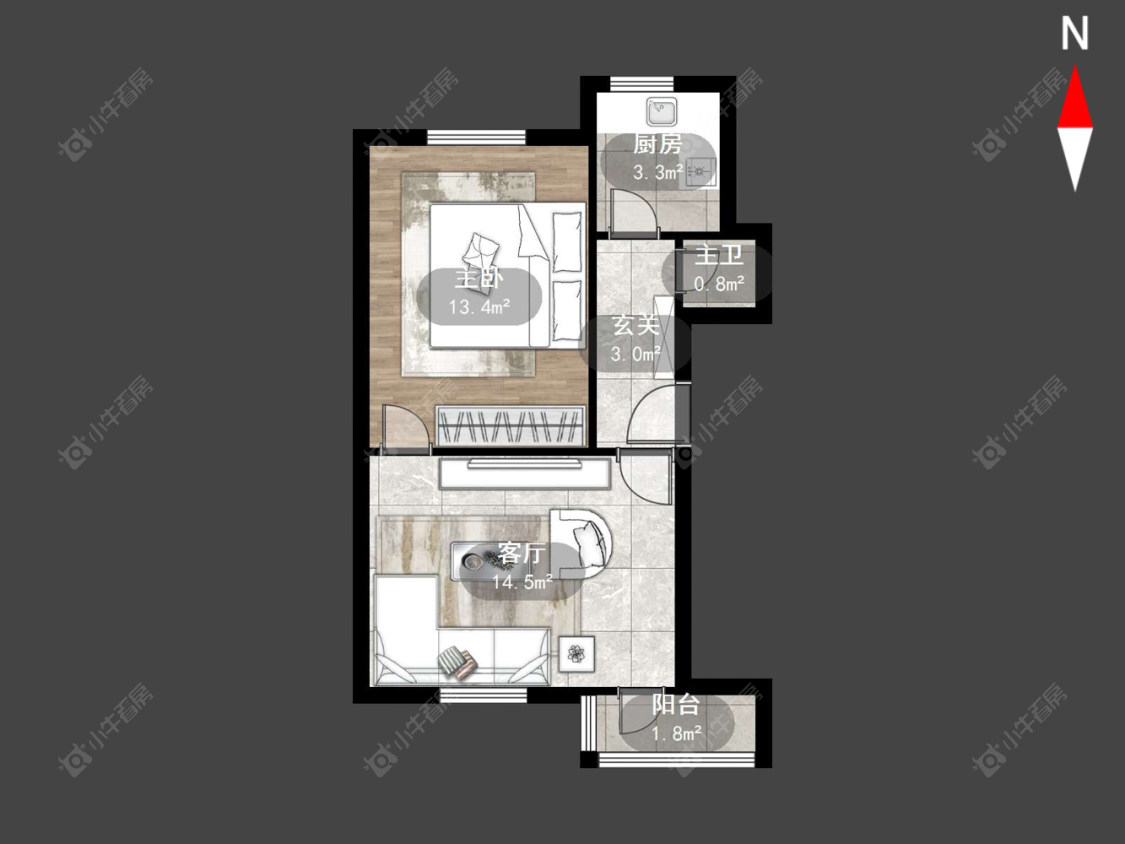 常州机械新村在售二手房源户型图_小牛看房