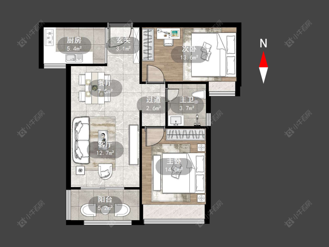 常州雅居乐熙悦府在售二手房源户型图_小牛看房