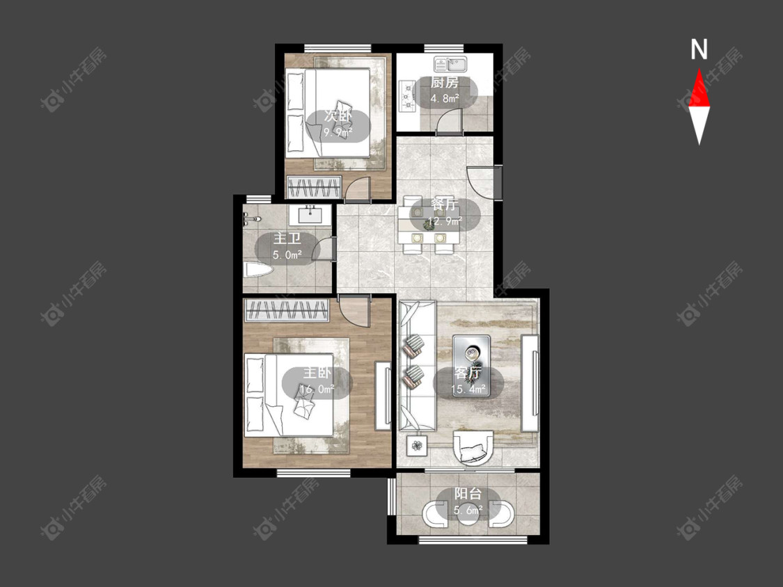 锦阳花苑房源户型图 常州锦阳花苑在售二手房源户型图_小牛看房