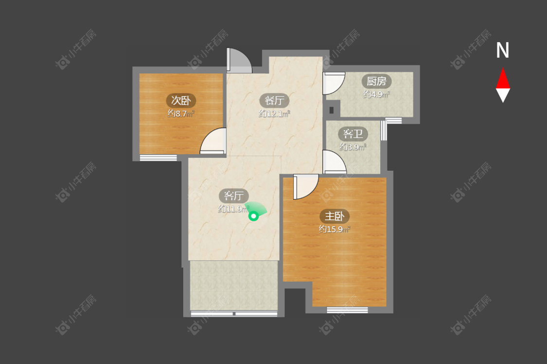 常州新城香溢澜桥一期在售二手房源户型图_小牛看房