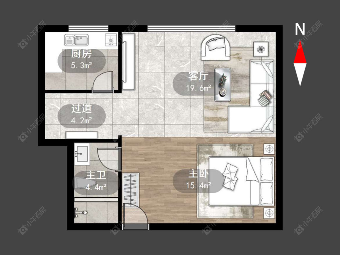 常州府琛商务广场在售二手房源户型图_小牛看房