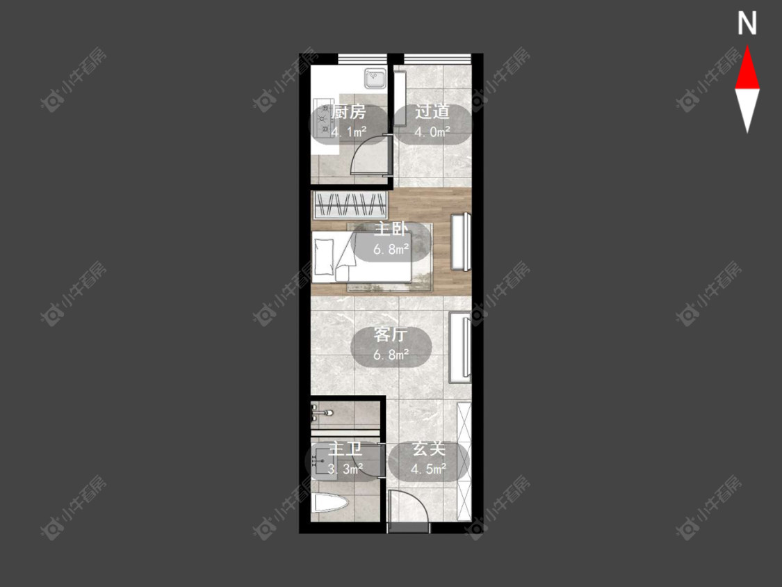 京城豪苑北区房源户型图 常州京城豪苑北区在售二手房源户型图_小牛看房