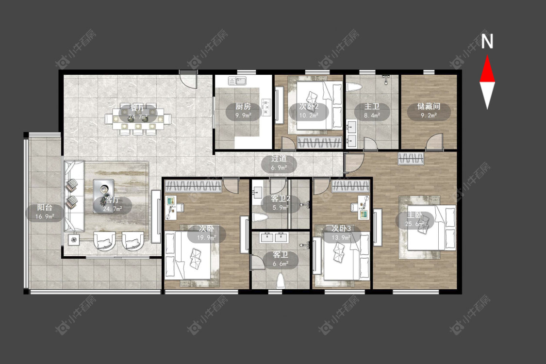 路劲铂樾房源户型图 常州路劲铂樾在售二手房源户型图_小牛看房