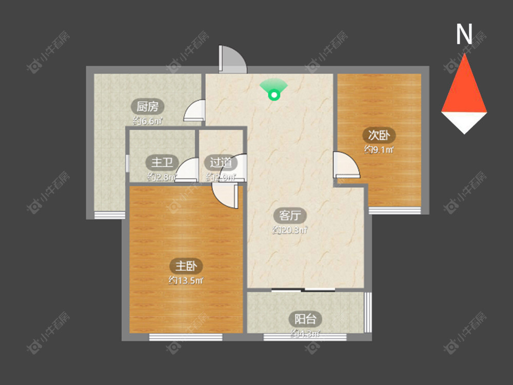 常州桂花园在售二手房源户型图_小牛看房