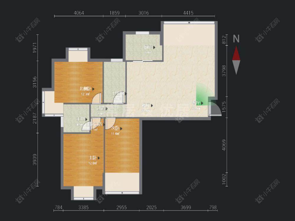 大名城北区房源户型图 常州大名城北区在售二手房源户型图_小牛看房