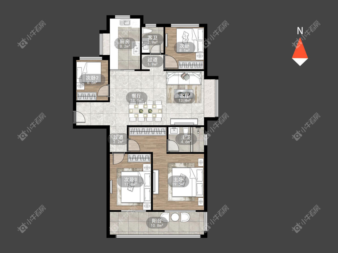 常州星河国际九区在租房源户型图_小牛看房