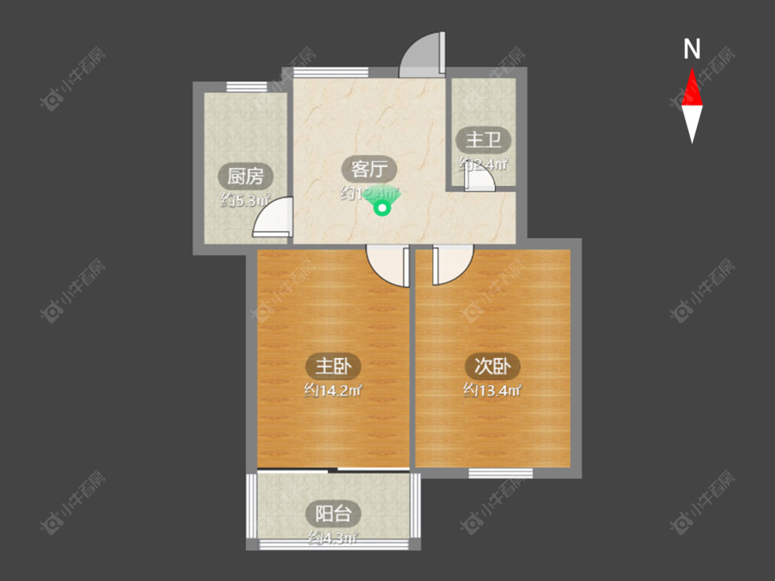 绿园爱舍北区房源户型图 常州绿园爱舍北区在售二手房源户型图_小牛看房