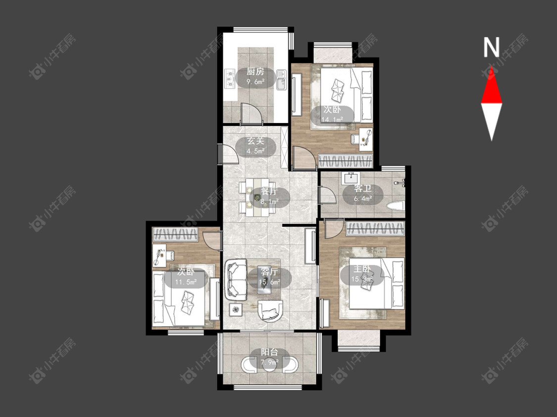 常州都市桃源五期在售二手房源户型图_小牛看房