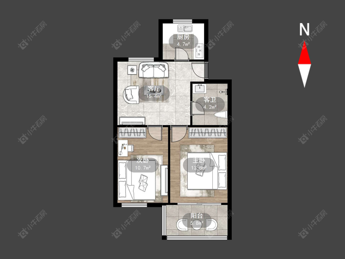常州勤业六村在售二手房源户型图_小牛看房