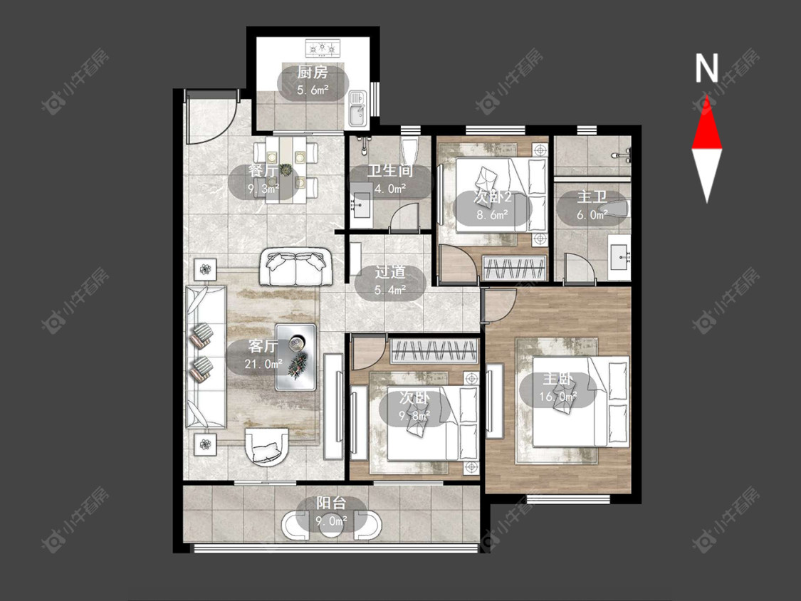常州山水雅居在售二手房源户型图_小牛看房